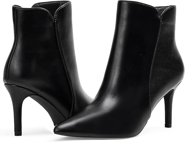 Elisabet Tang Women Chic Heeled Ankle Boots,Sexy Pointed Toe with 3 Inch High Heel Fashion Stylis... | Amazon (US)