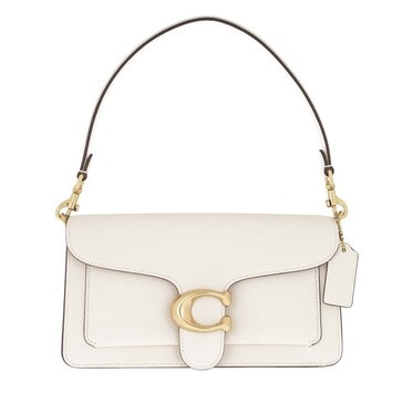 Coach Polished Pebble Leather Tabby Shoulder Bag  White | Baguette Bag | fashionette | Fashionette (DE)