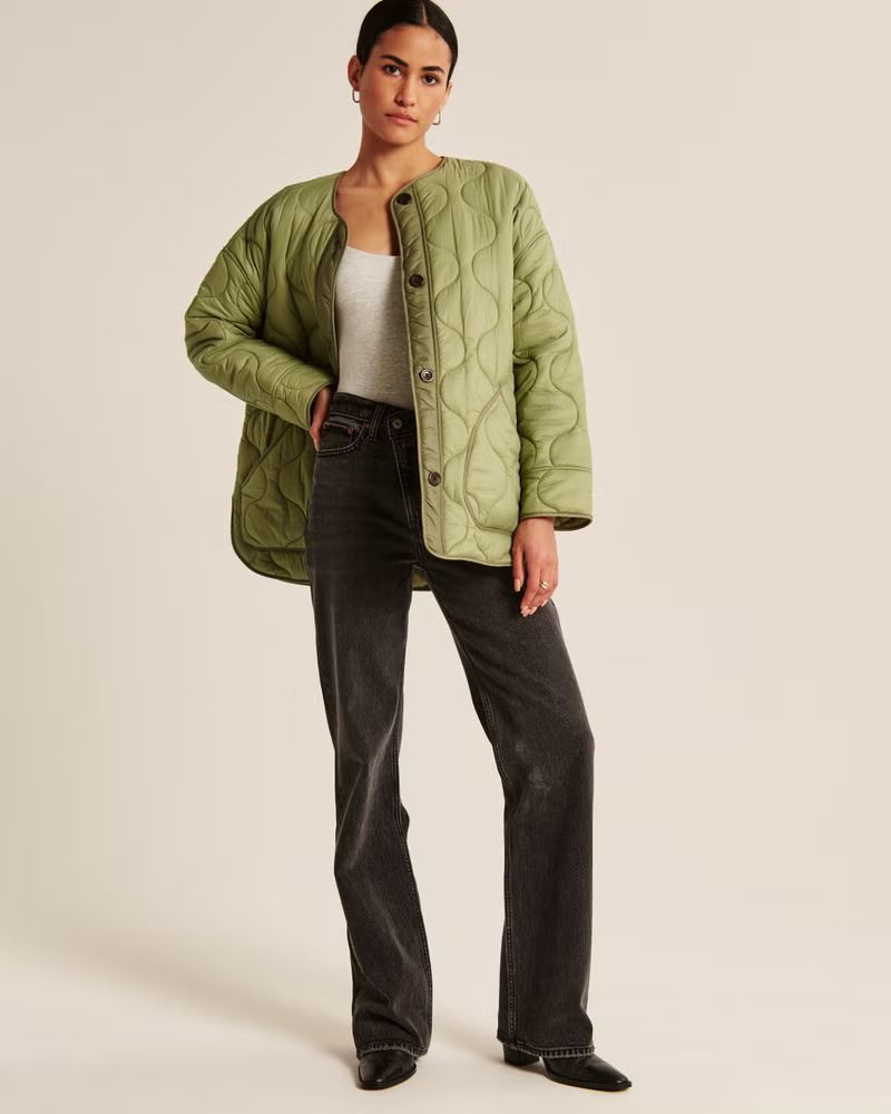 Women's Quilted Liner Jacket | Women's 30% Off Select Styles | Abercrombie.com | Abercrombie & Fitch (US)