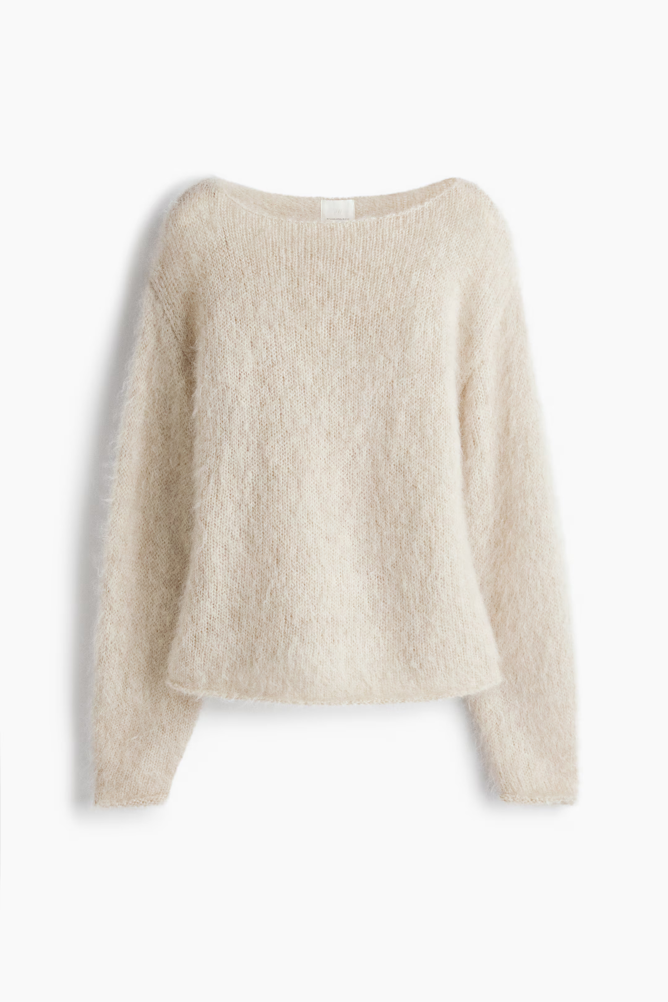 Mohair-blend jumper - Light beige - Ladies | H&M GB | H&M (UK, MY, IN, SG, PH, TW, HK)