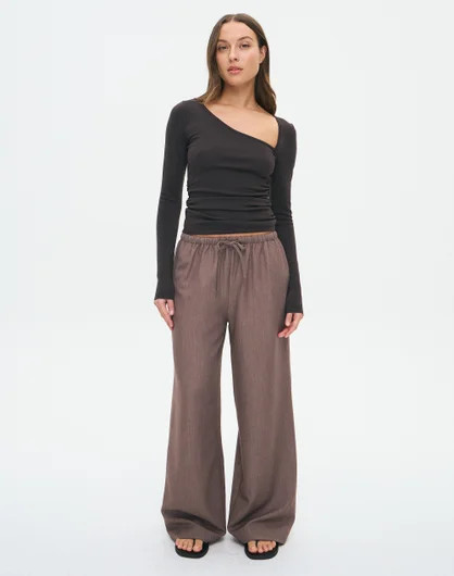 Tie Waist Wide Leg Pant | Glassons (Australia)