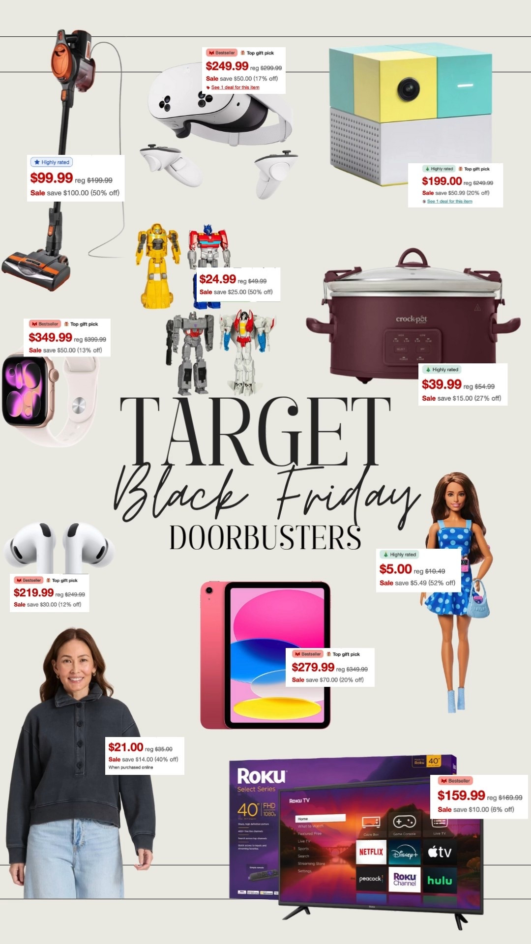 Black Friday has started at Target, and these doorbusters are CRAZY GOOD 🚨🎯🤍✨

#LTKSaleAlert #LTKGiftGuide #LTKCyberWeek