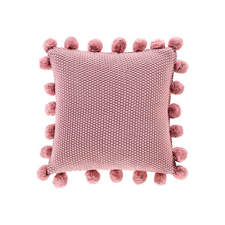 Pink Pom Pom Down Filled Pillow | Kirkland's Home