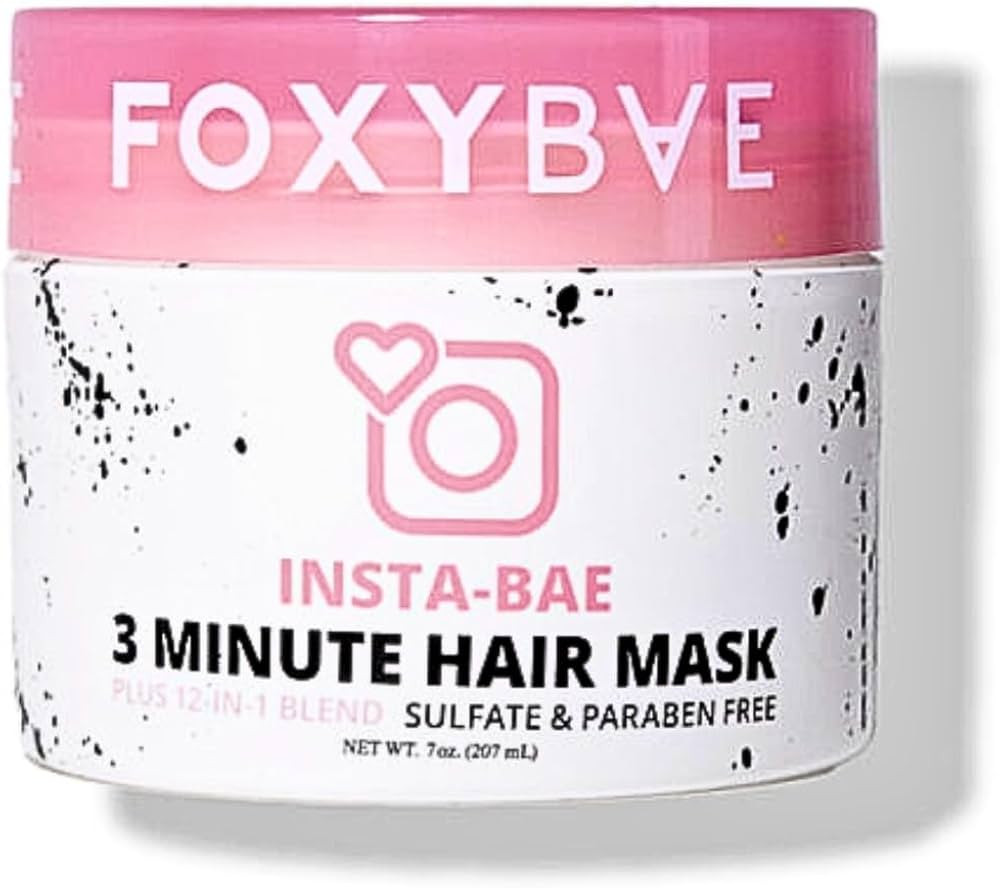 FoxyBae 3-Minute Hair Mask for Dry Damaged Hair & Growth - Insta-Bae Deep Conditioner & Hydrating... | Amazon (US)