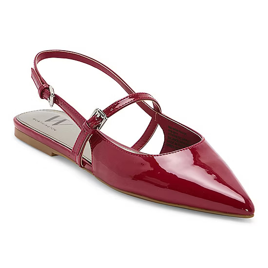 Worthington Womens Khloe Pointed Toe Ballet Flats | JCPenney