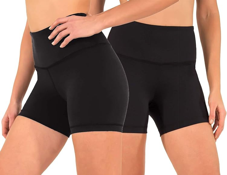 90 Degree By Reflex - Power Flex Yoga Shorts (X-Small, Black 2 Pack) | Amazon (US)