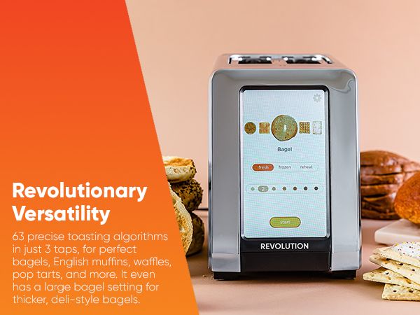 Revolution InstaGLO R180 Toaster. 2-Slice, High-End Stainless Steel Design. Features Touchscreen wit | Amazon (US)