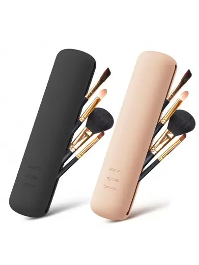 1pc Travel Makeup Brush Holder, Makeup Brush Bag Case Container, Cosmetic Pouch, Toiletry Organiz... | SHEIN