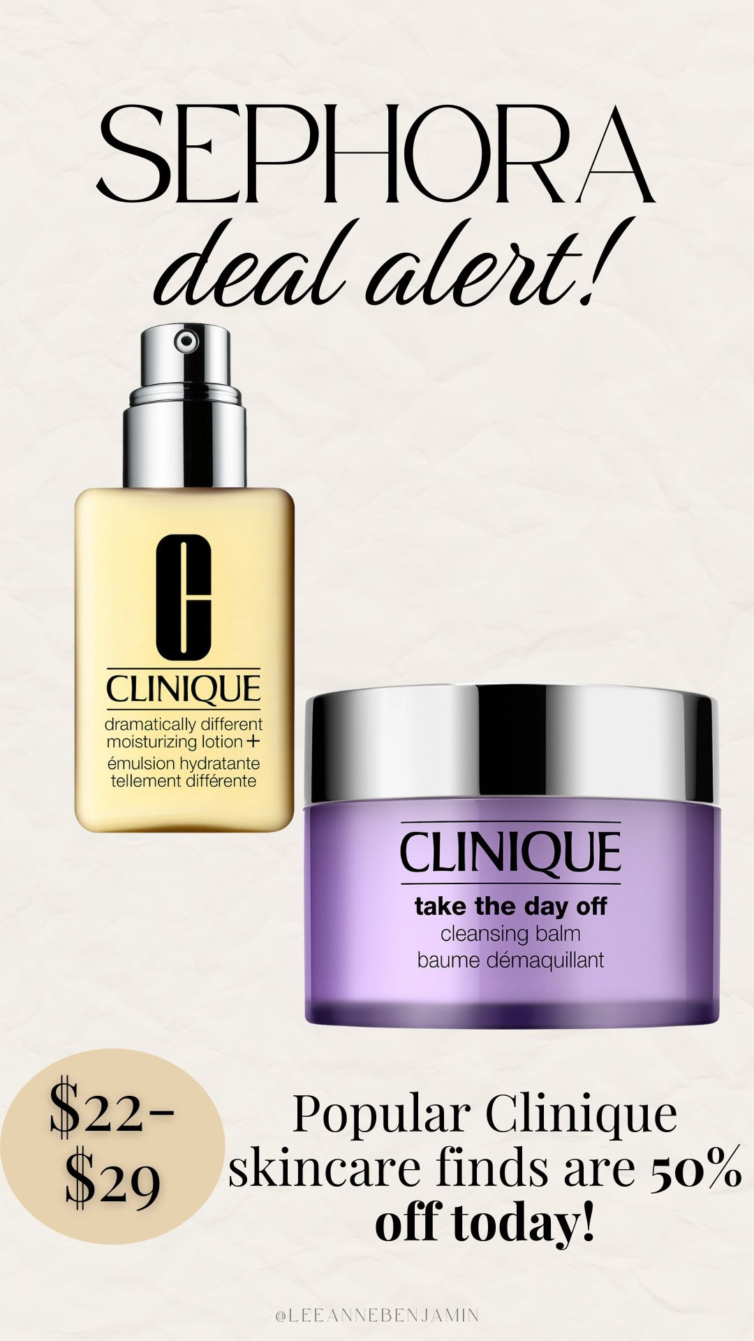 Skincare deals at Sephora- 50% off Clinique skincare today  

 #LTKSaleAlert #LTKBeauty