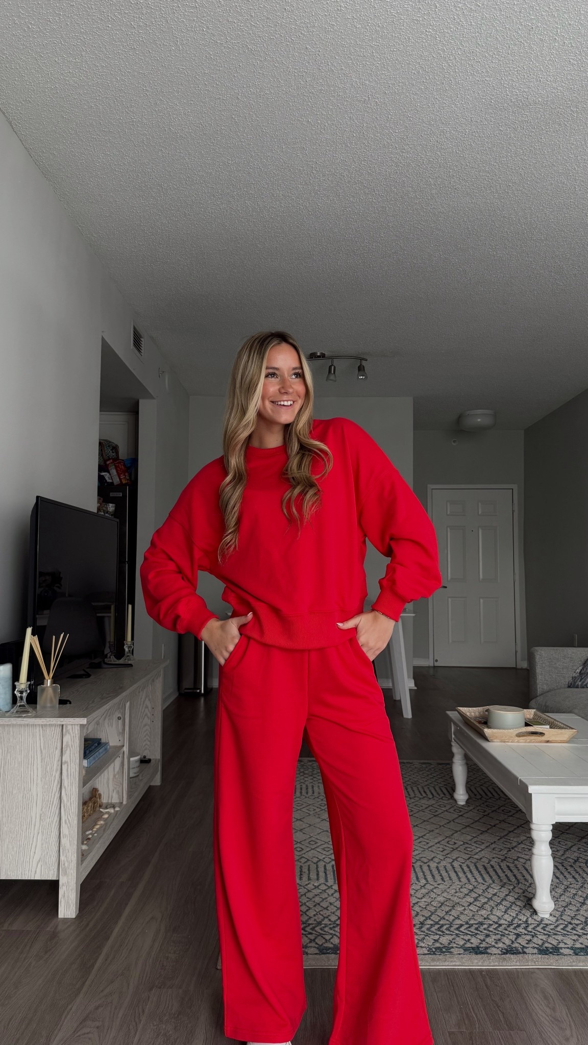 Amazon red sweat set! 

#LTKmorningroutine #LTKfitnessgoals #LTKootd