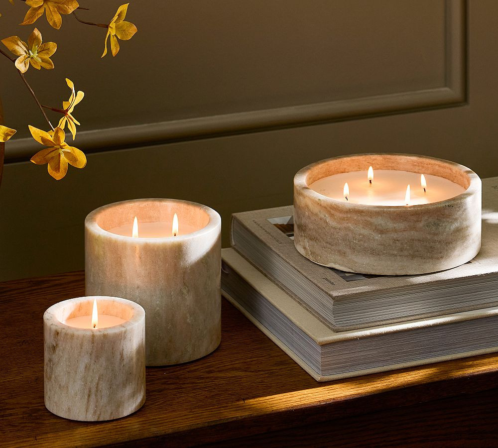 Marble Candle - Ginger Cider | Pottery Barn (US)