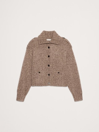 Marled Cashmere-Merino Blend Cardigan | Banana Republic (US)