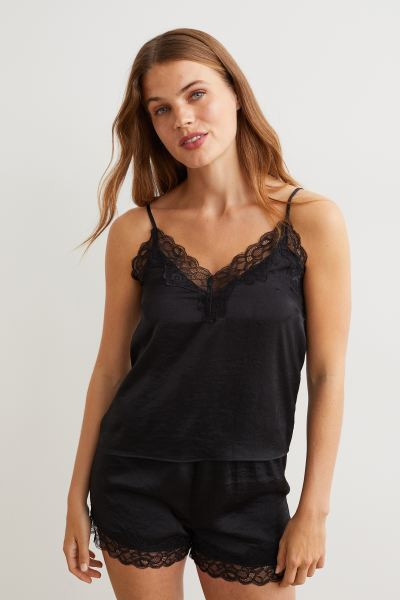 Pyjama cami top and shorts | H&M (UK, MY, IN, SG, PH, TW, HK)