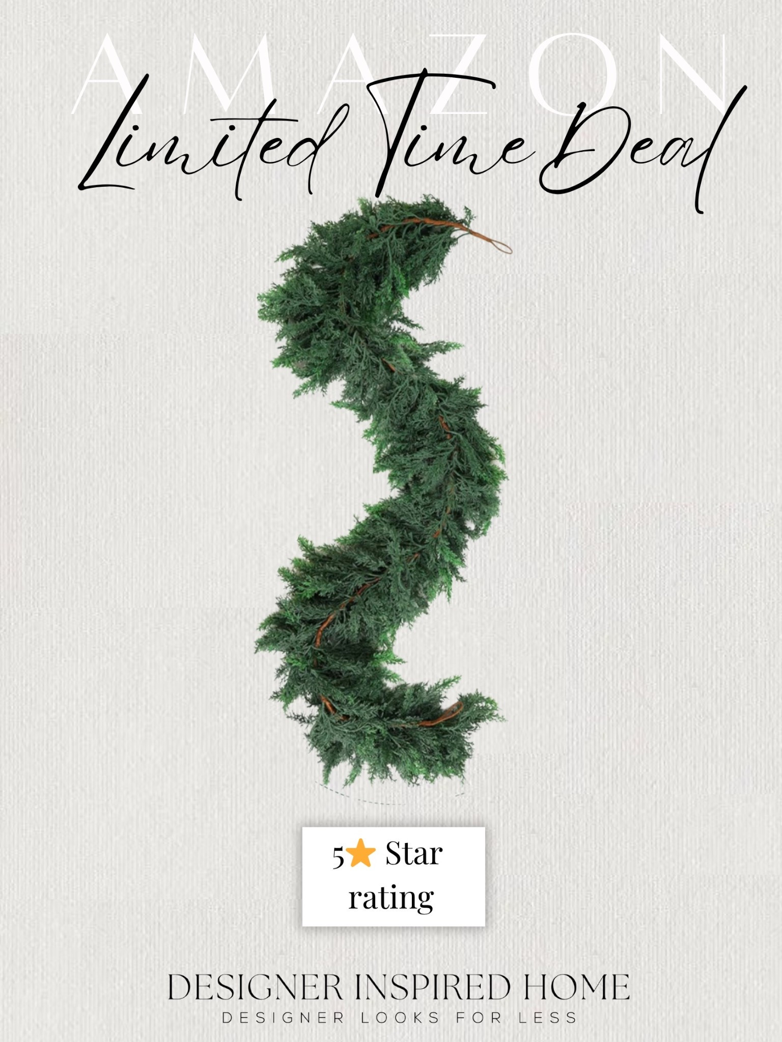Limited time deal on this cedar garland with a 5⭐️ rating!

#LTKSaleAlert #LTKHome #LTKSeasonal