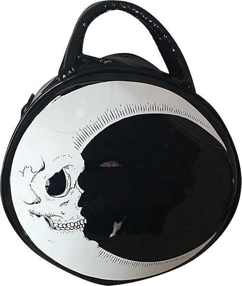 QZUnique Halloween Purses Gothic Novelty Shoulder Bag Pumpkin Coffin Skull Bat Crossbody Bag holiday | Amazon (US)