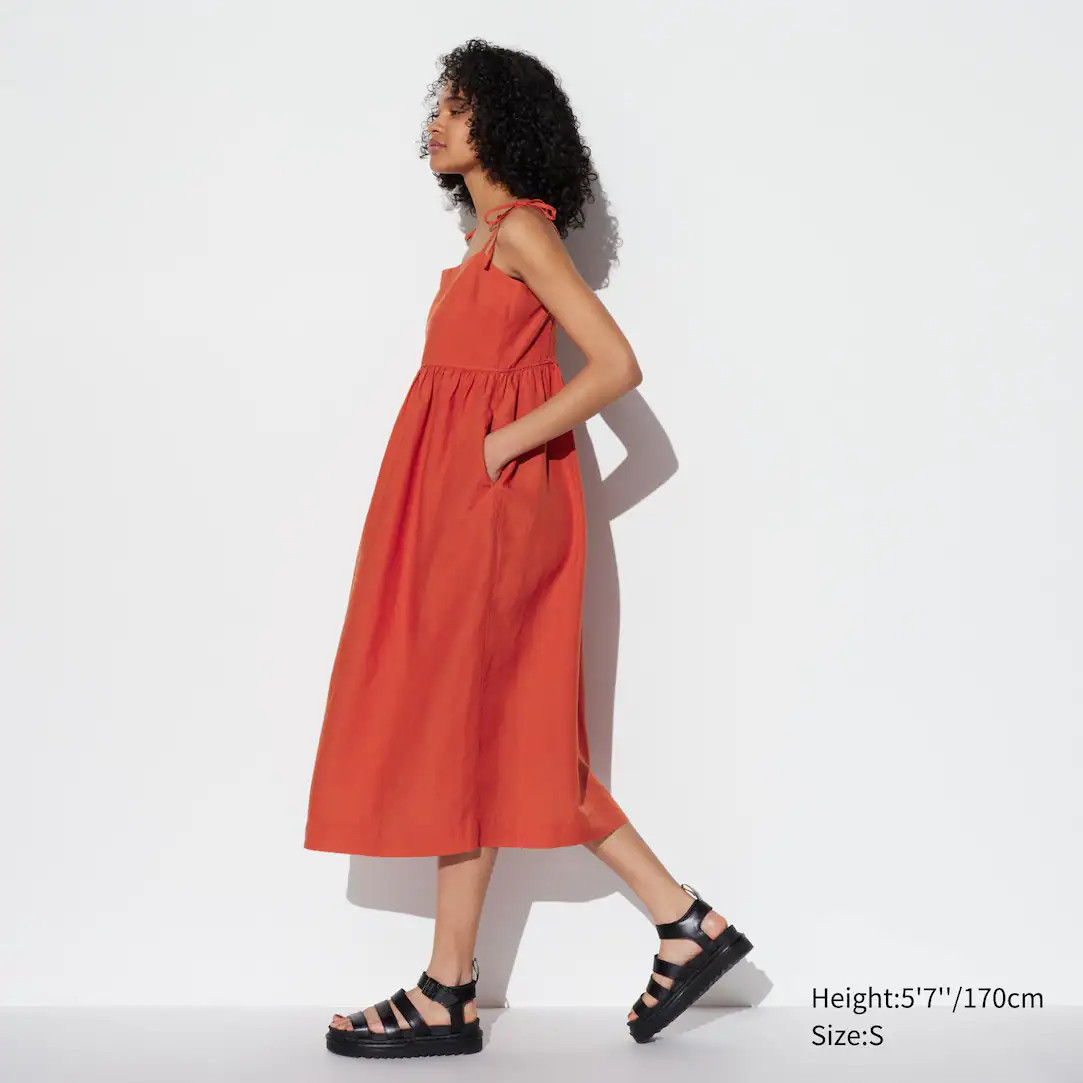 Robe Caraco en Lin Mélangé | Uniqlo FR