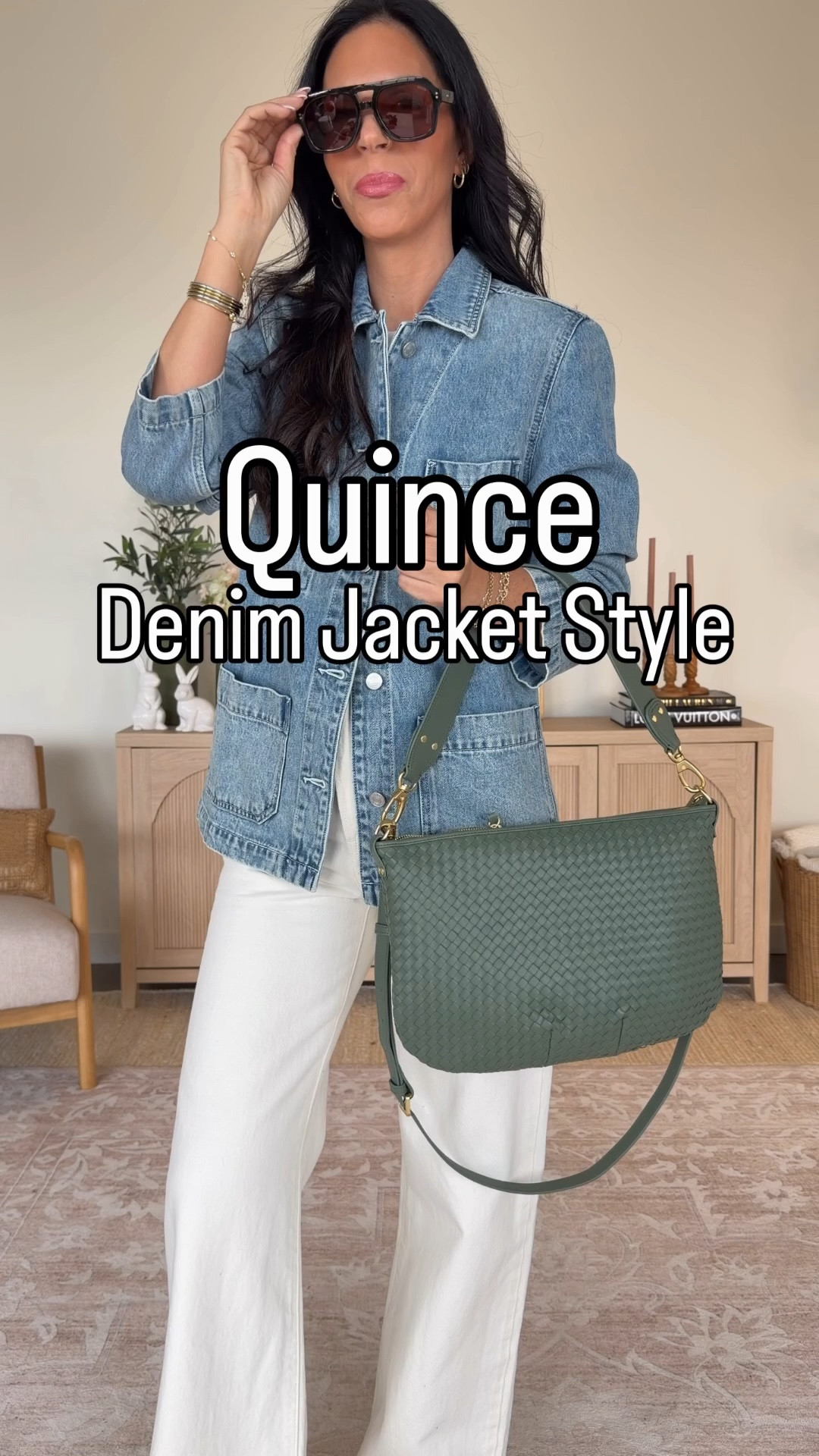 Two ways to wear this @Quince  chore denim jacket - small 
100% cotton and the price is fantastic. 
Pants- small tall 
@levi levi  denim - 27 x 32 
Right pants- right 

#LTKOver40 #LTKU #LTKmomlife #LTKTall