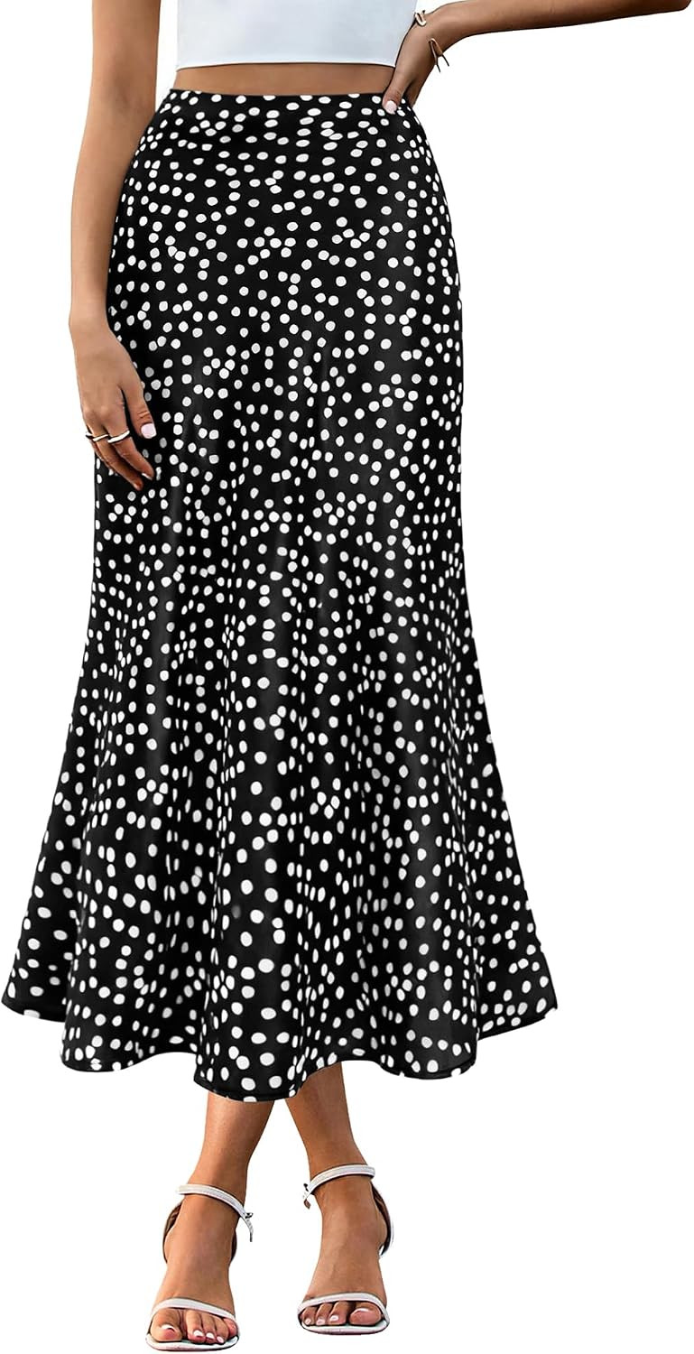 BTFBM Satin Skirts for Women Trendy 2026 Summer Fall | Amazon (US)
