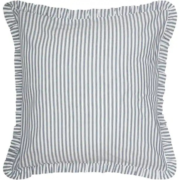 Sawyer Mill Blue Ticking Stripe Fabric Euro Sham 26x26 - Bed Bath & Beyond - 34435373 | Bed Bath & Beyond
