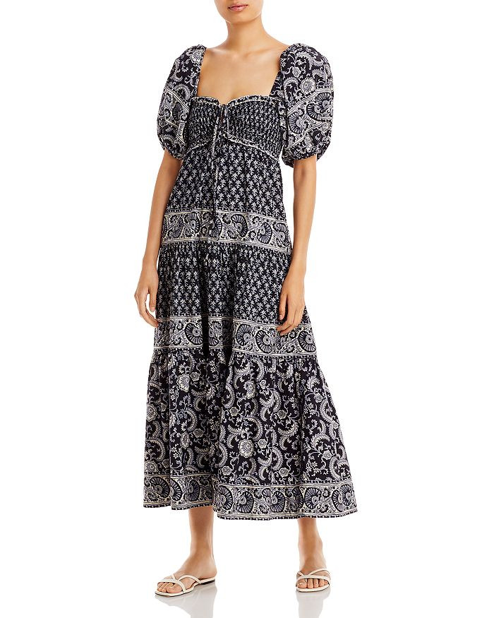 Jasper Border Print Puff Sleeve Dress | Bloomingdale's (US)