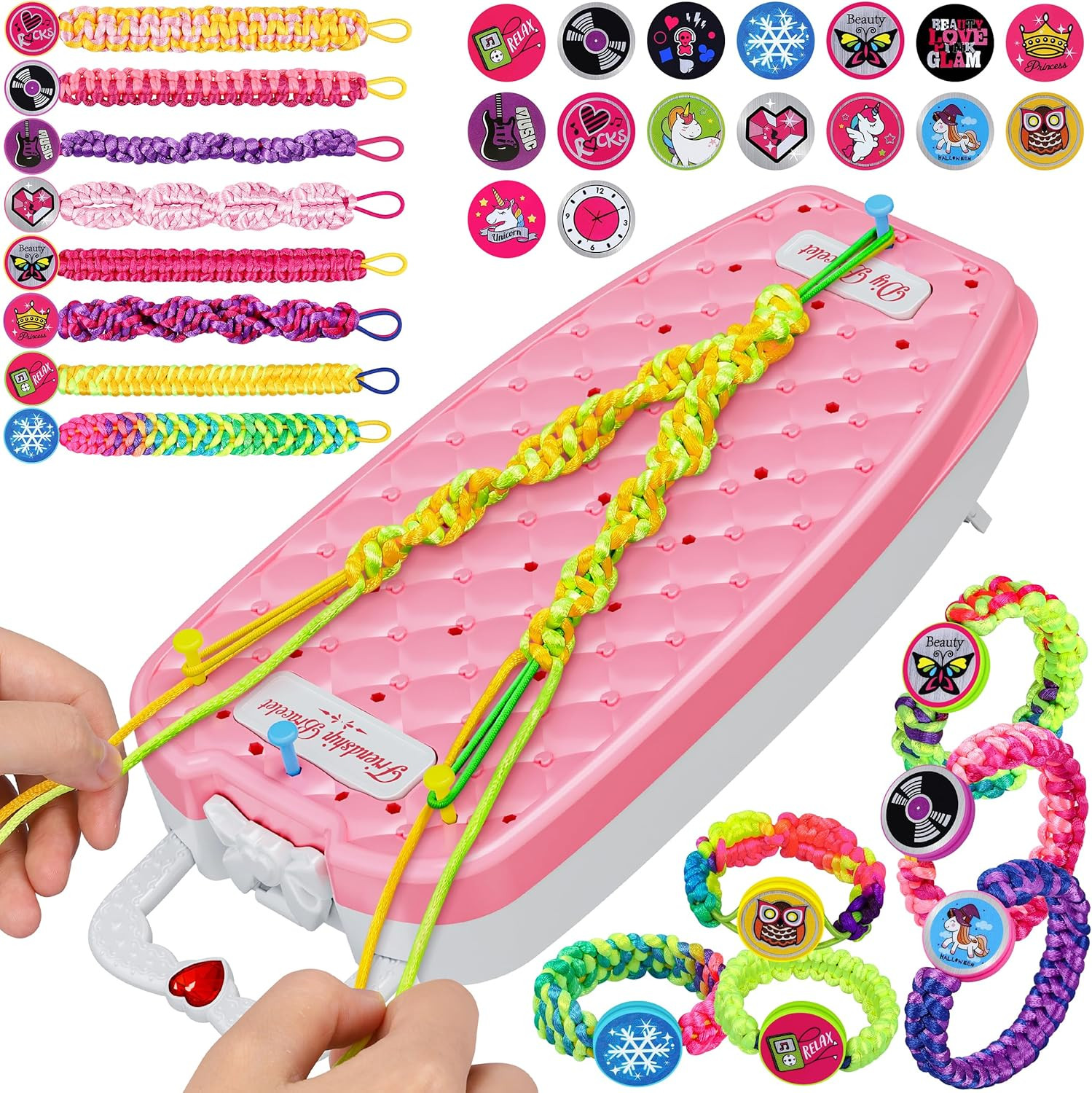Dpai Friendship Bracelet Making Kit for Girls,DIY Arts and Crafts Toys,Jewelry String Maker Kit,T... | Amazon (US)
