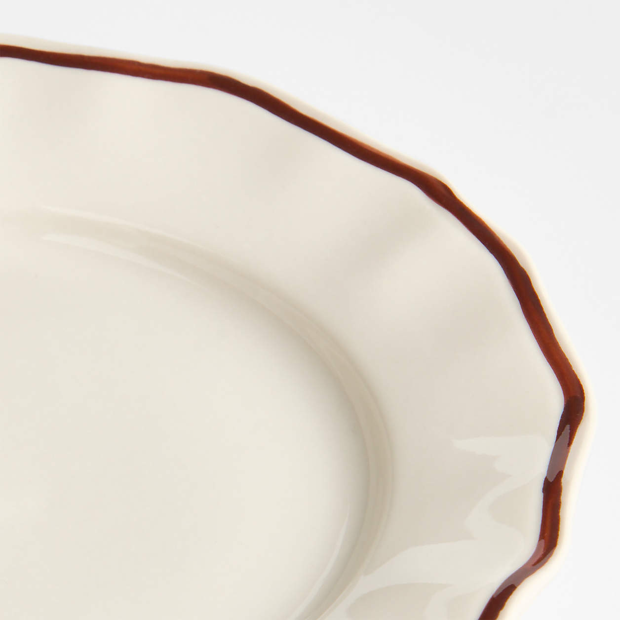 Claret Stoneware Dinner Plate | Crate & Barrel | Crate & Barrel