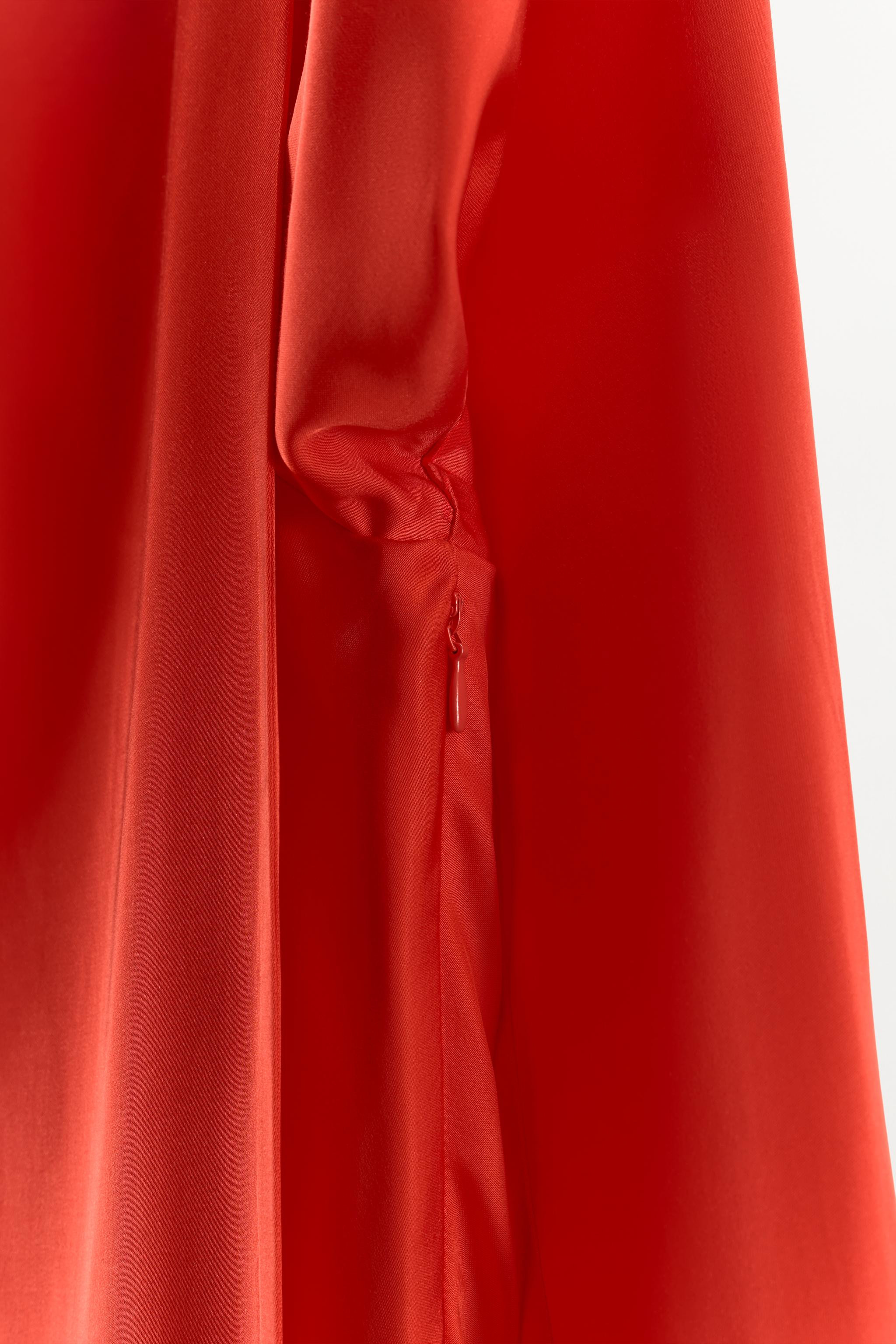 BATWING SLEEVE SCARF SATIN EFFECT DRESS | Zara US