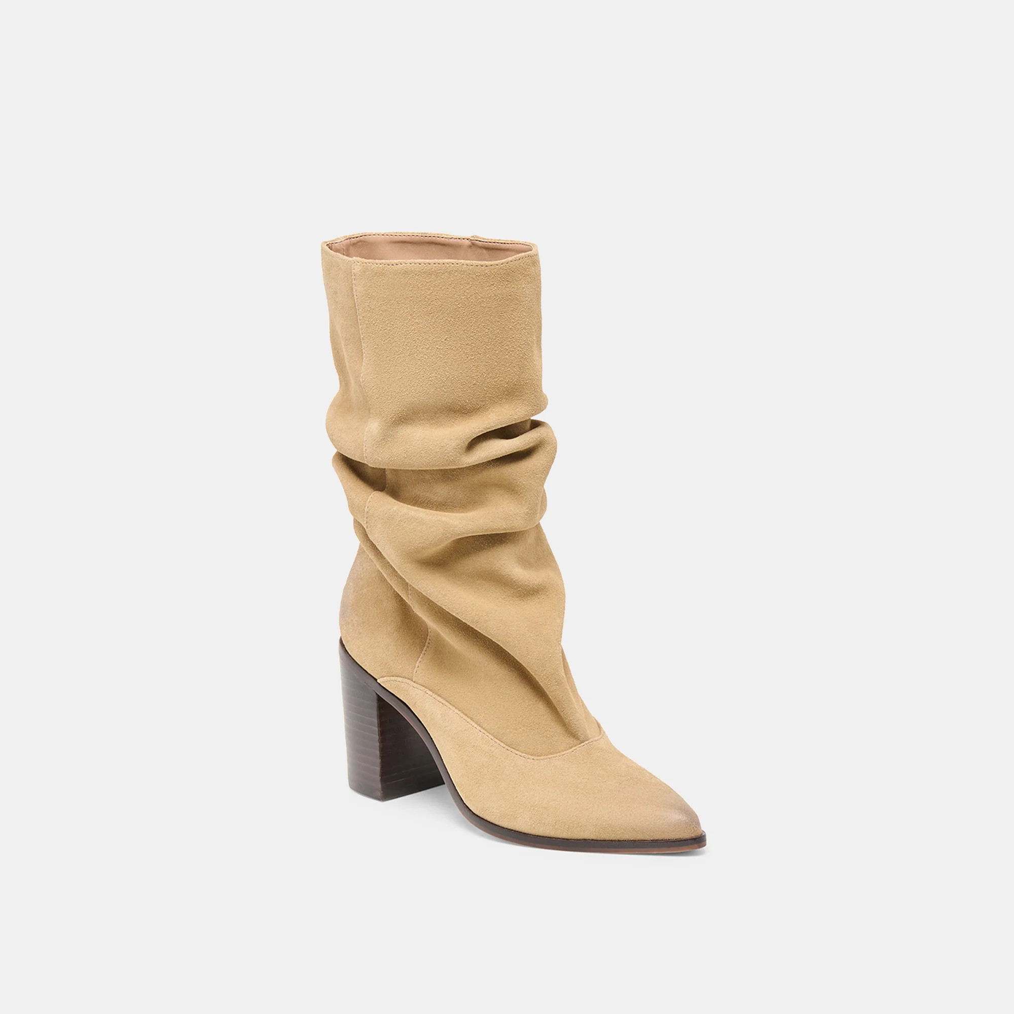 Talina Dk Taupe Suede Boots | Dolce Vita | DolceVita.com