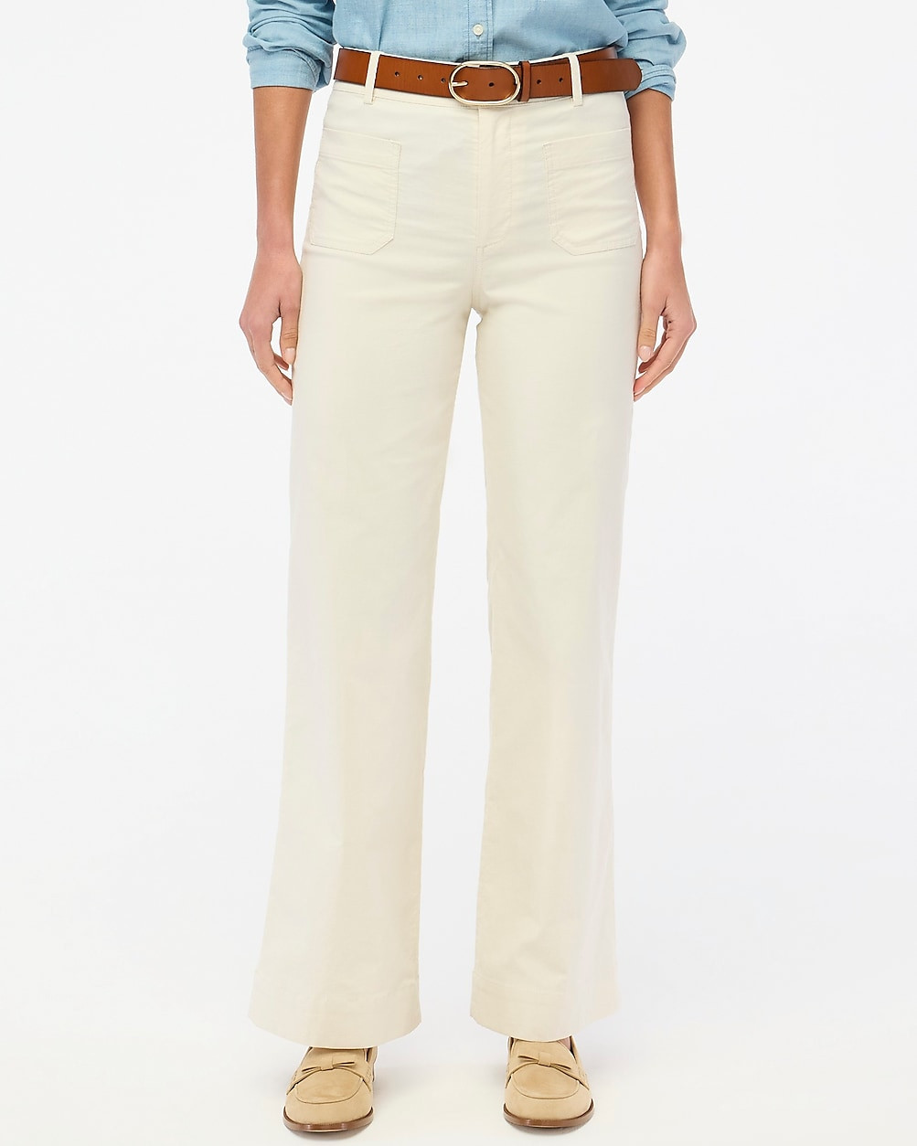 Lizzie high-rise patch-pocket wide-leg pant | J.Crew Factory