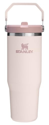 STANLEY IceFlow 2.0 Flip Straw Tumbler with Handle 30 oz | Twist On Lid and Flip Up Straw | Leak Resistant Water Bottle | Insulated Stainless Steel | BPA-Free | Rose Quartz | Amazon (US)