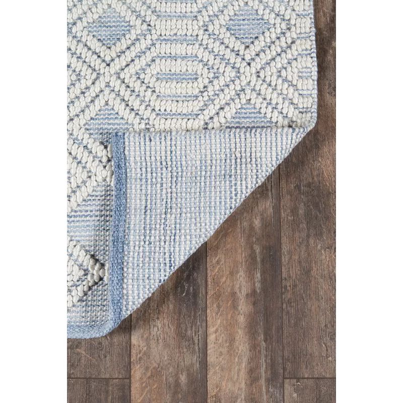 Schuller Handmade Flatweave Light Blue/White Rug | Wayfair North America