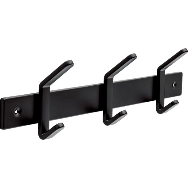 Alden 18" Hook Rail in Matte Black | Walmart (US)