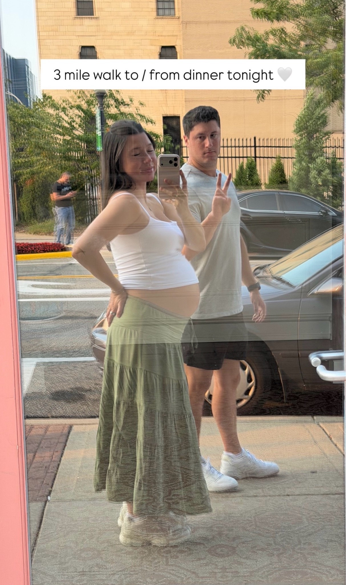 3 mile walk to/from dinner this past weekend with Jake!

#LTKBaby #LTKBump #LTKootd