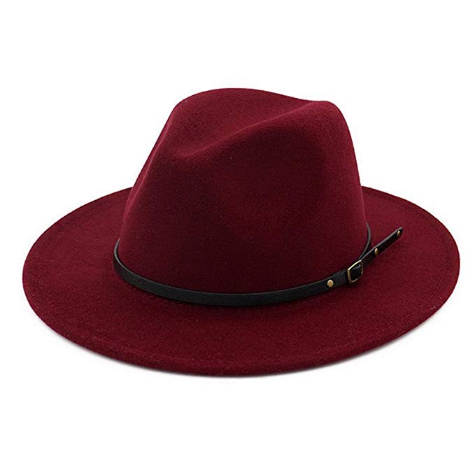Lisianthus Women Belt Buckle Fedora Hat | Amazon (US)