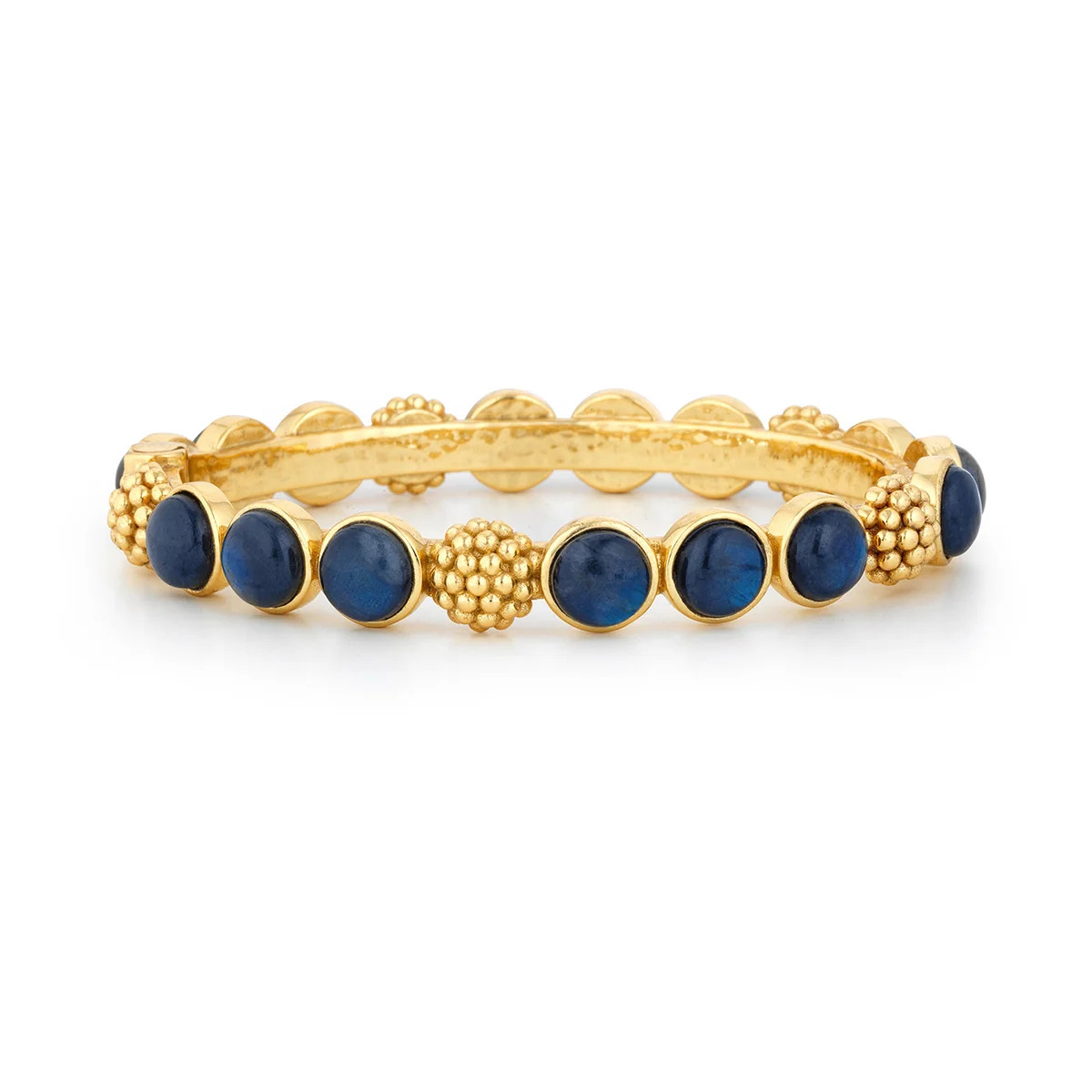 Berry Gem Hinged Bangle in Blue Labradorite | Over The Moon