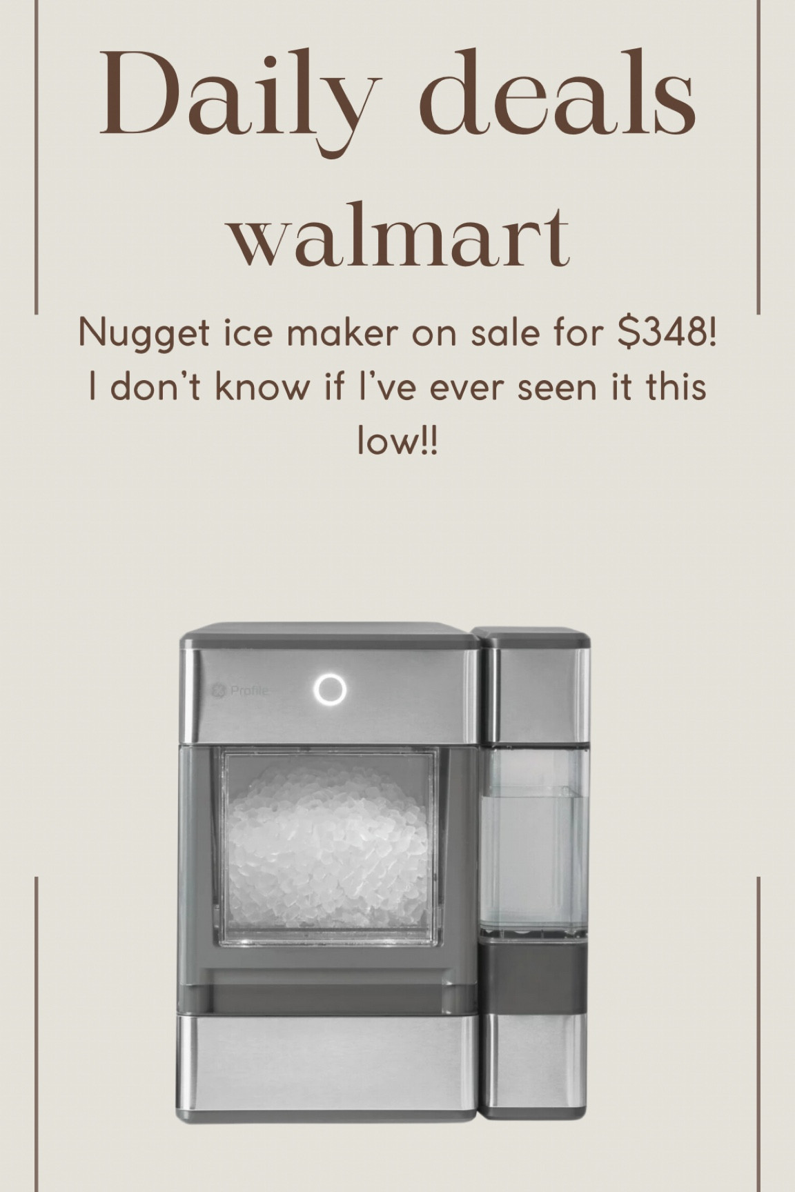 The lowest price I’ve seen on this nugget ice maker! If it’s on your list, hurry!!

#LTKsalealert #LTKhome #LTKGiftGuide