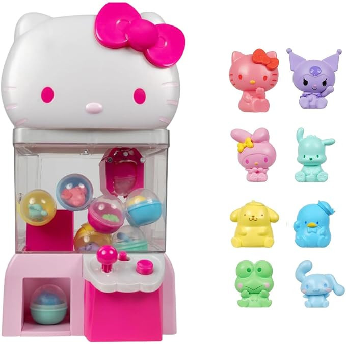 Jazwares Hello Kitty and Friends, 12” Claw Machine with 8 Collectible Mini Figures - Officially... | Amazon (US)