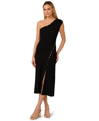 Adrianna Women's One Shoulder Knit Dress - Macy's | Macy's