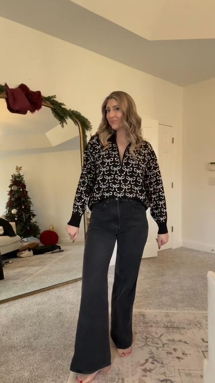 
the CUTEST casual holiday outfit idea from anthro🎄✨🎅🏼 use code: SAMANTHA30 to save 30% off sitewide. Some exclusions apply! TTS M.

 anthro, anthro sale, sale alert, sale finds, holiday outfit idea, bow sweater, coquette, outfit ideas, anthropologie, straight leg jeans, sweater, Samantha Bauchmann 

 #LTKCyberWeek #LTKHoliday #LTKSaleAlert