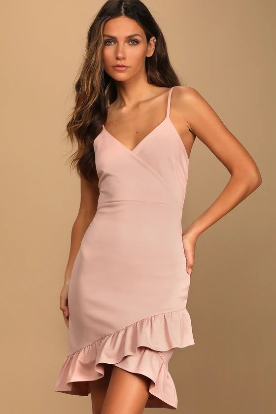 Sealed With a Kiss Light Pink Bodycon Dress | Lulus (US)