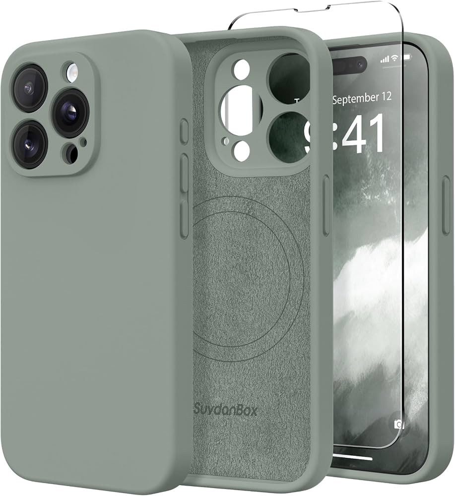 Magnetic for iPhone 15 Pro Case, Compatible with MagSafe, [Full Camera Protection][Screen Protect... | Amazon (US)