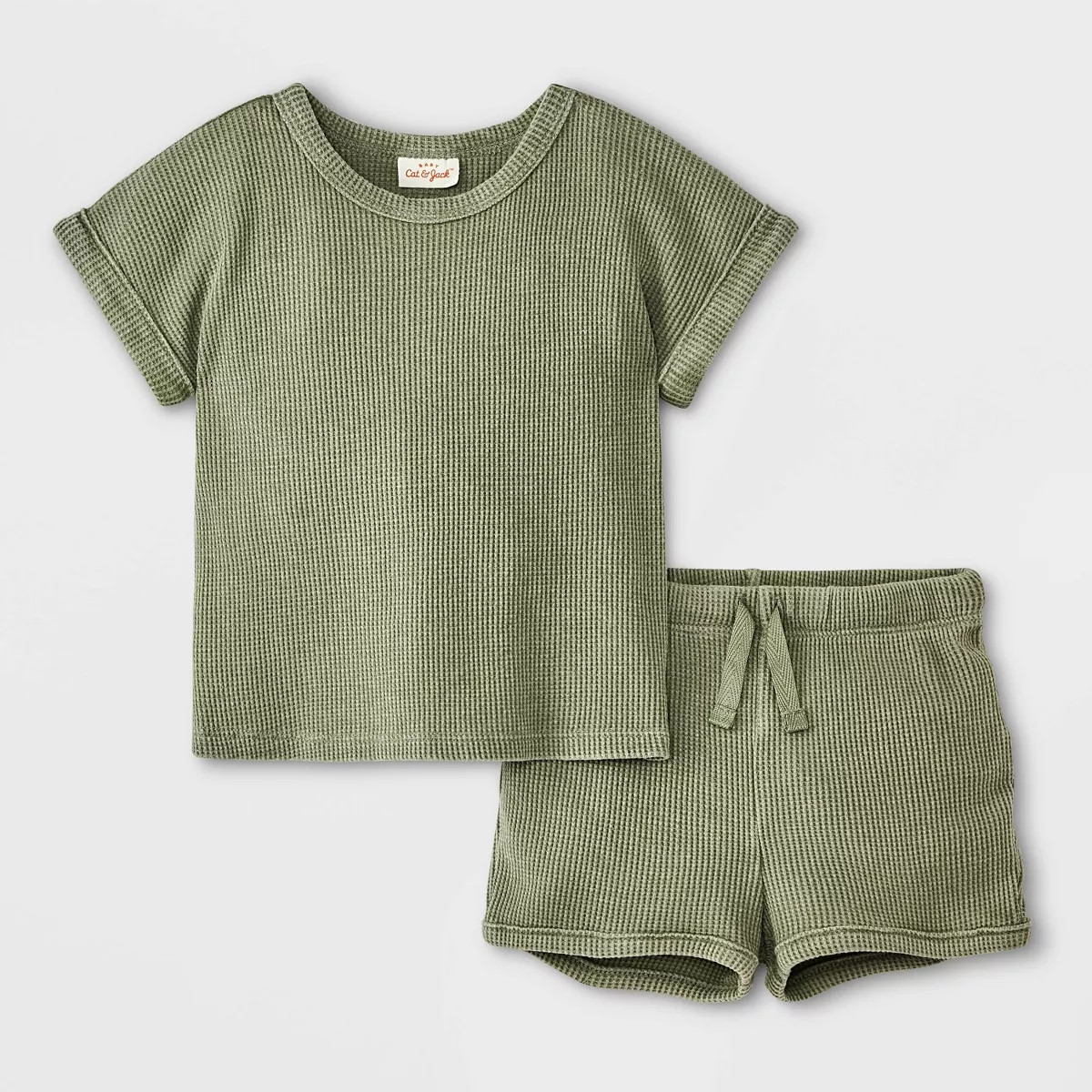 Baby Waffle Top & Bottom Set - Cat & Jack™ | Target
