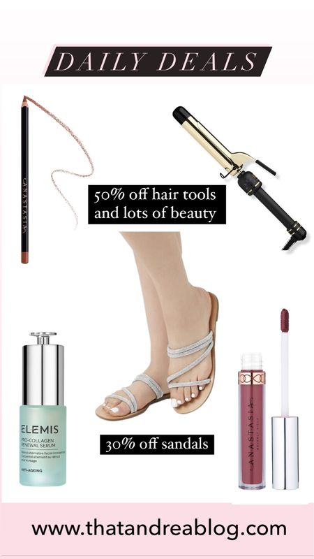 Daily deals 
Makeup on sale 
Sandals 
Sandals on sale
Hair tools 
Hair tools on sale 
Anastasia Beverly Hills 

#LTKbeauty #LTKfindsunder50 #LTKsalealert