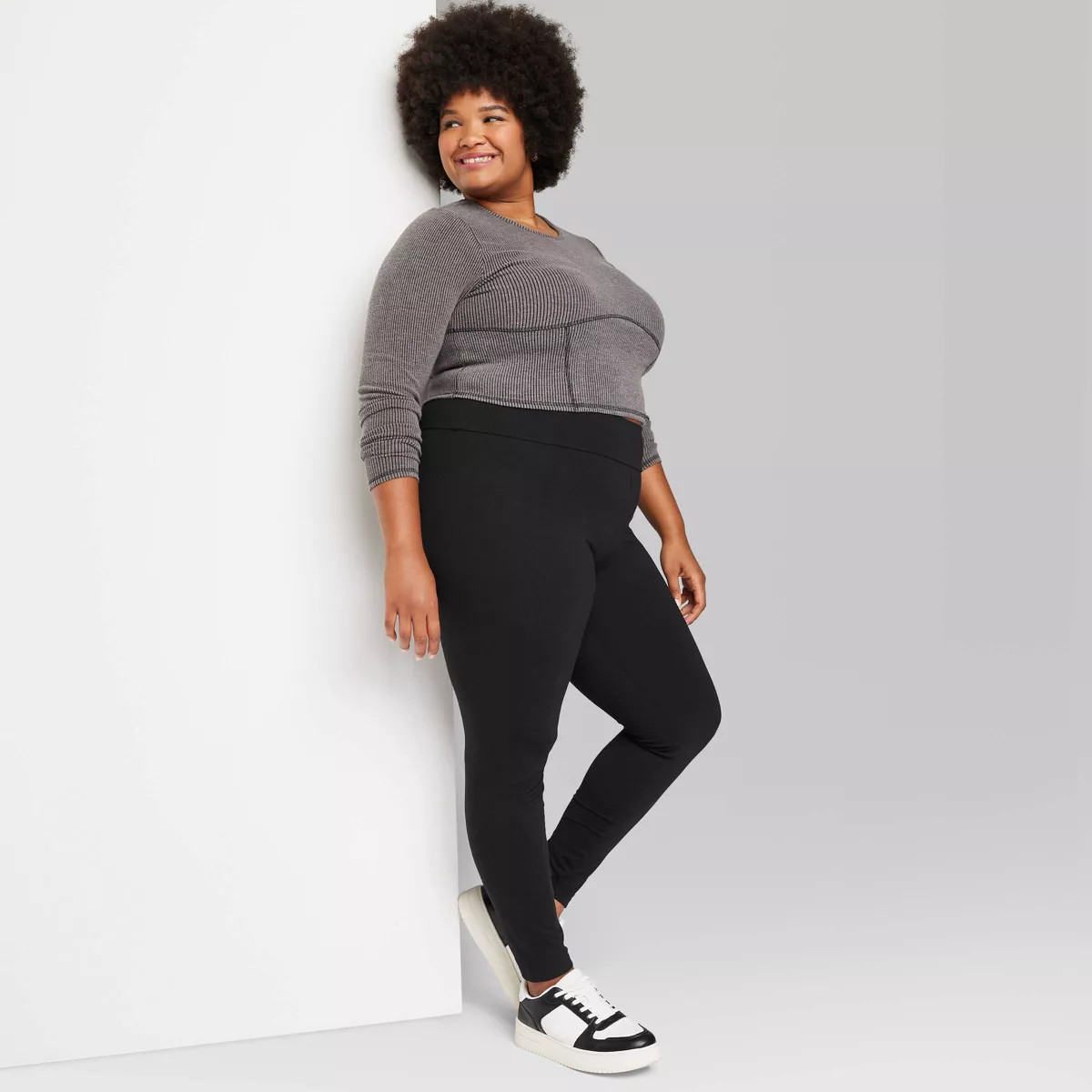 Women's High-Waisted Classic Leggings - Wild Fable™ Black | Target