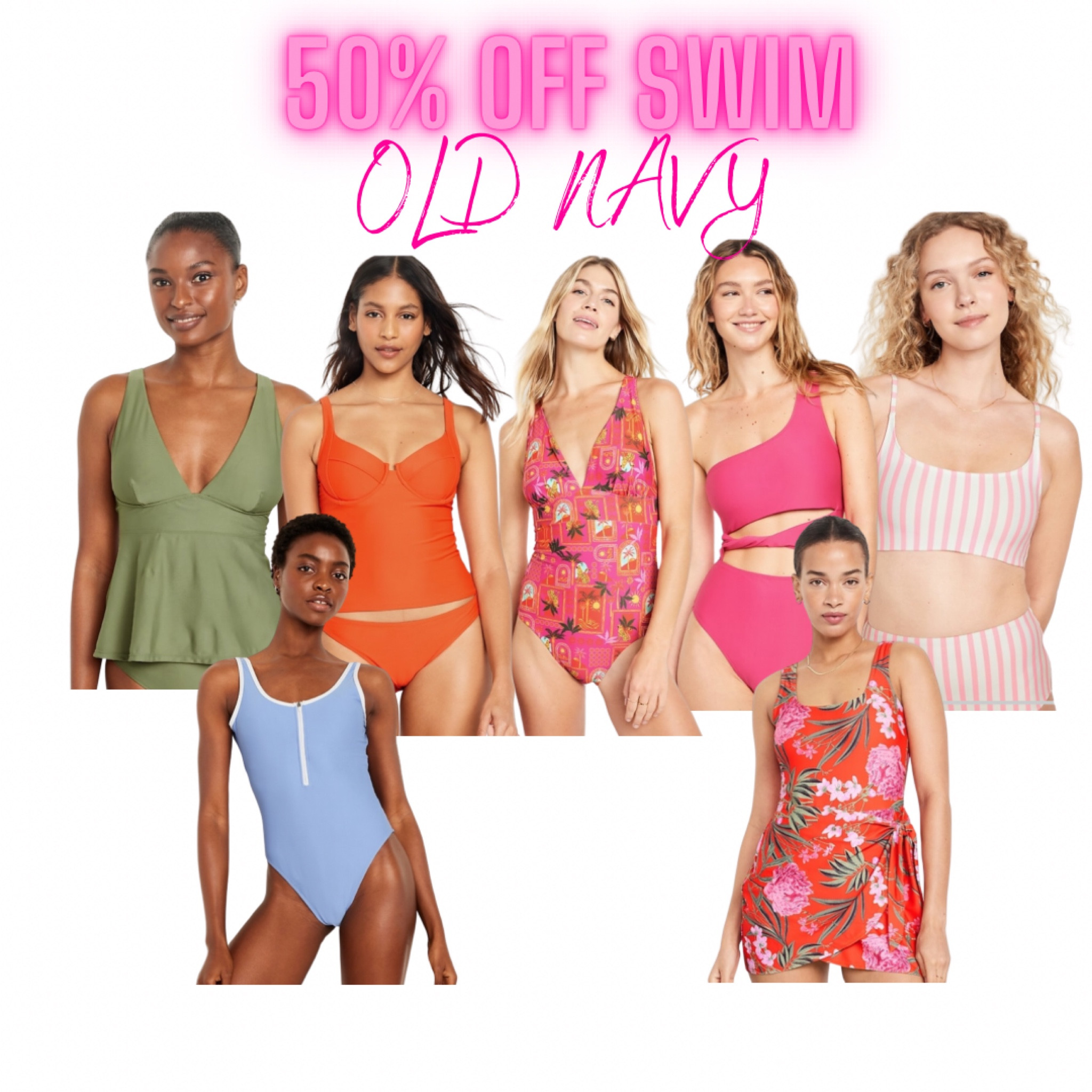 50% off swim!! So many great options! 

I’m normally a M but sized down to a S in the one pieces for better hold! 😉

#LTKsalealert #LTKswim #LTKSpringSale