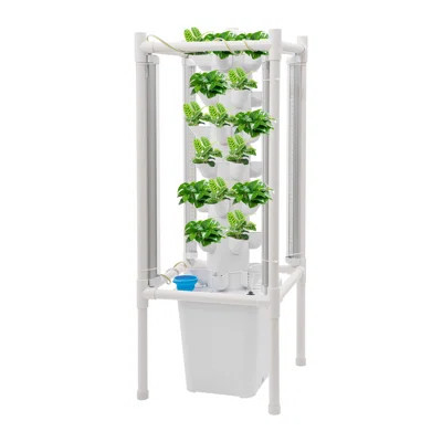 35-Pod Hydroponic Mechanism, Home Hydroponic Gardening Tower With Lights | Wayfair North America