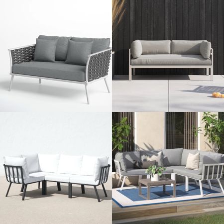 These metal outdoor sofas will elevate any backyard with a touch of midcentury modern chic. Now on sale! 

#LTKSeasonal #LTKhome #LTKsalealert