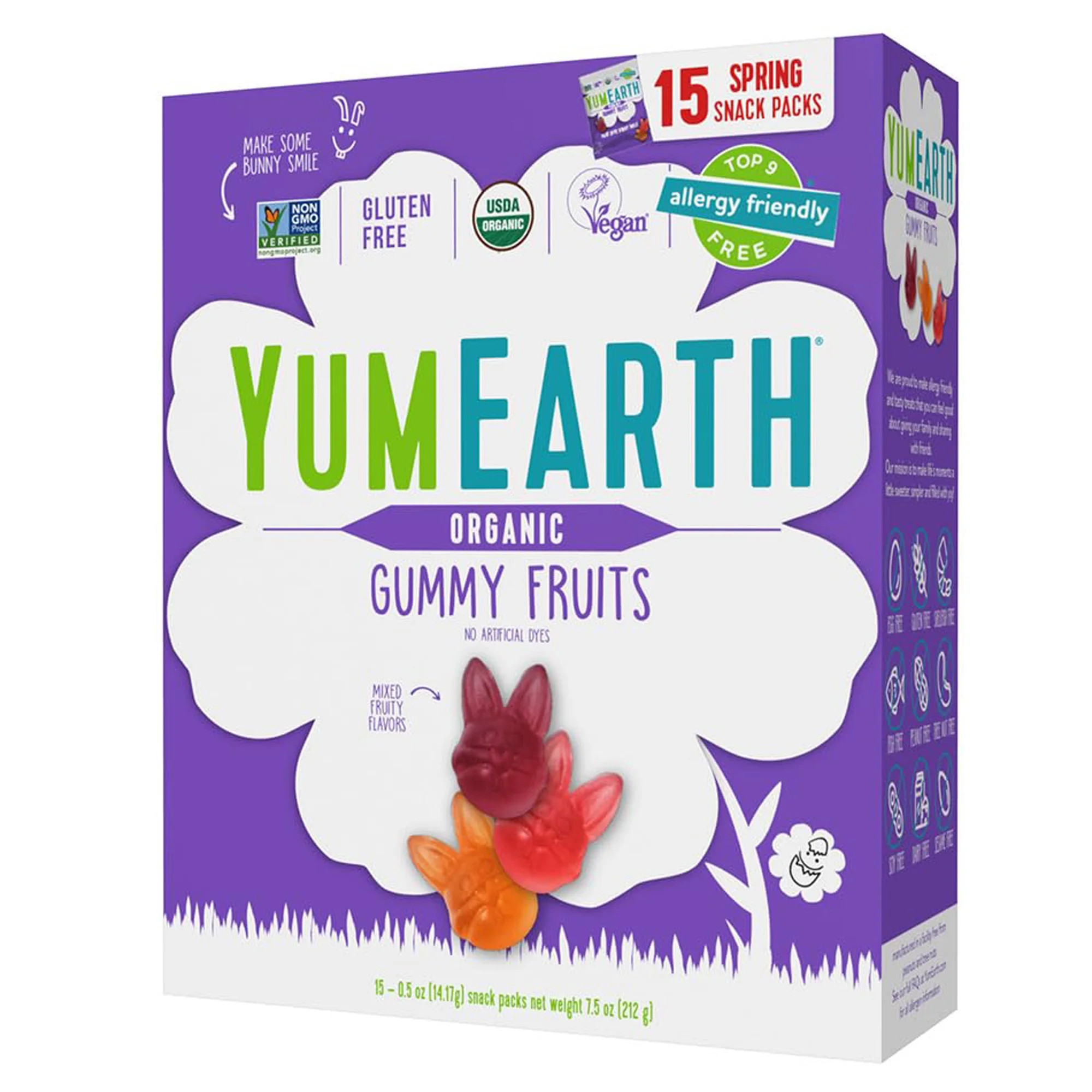 YumEarth Organic Easter Gummy Fruits, 15 snack packs | Walmart (US)