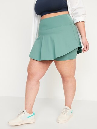 Extra High-Waisted PowerSoft Pleated Skort for Women | Old Navy (US)