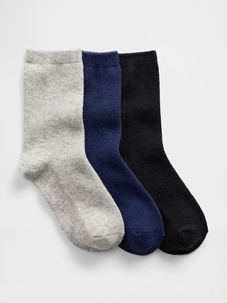 Kids CashSoft Crew Socks (3-Pack) | Gap (US)
